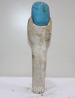 RARE ANCIENNE ÉGYPTIENNE ANCIENNE statue servante reine Ushabti Shabti en boi