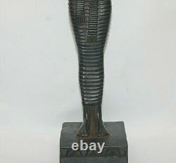 RARE ANCIENNE ÉGYPTIENNE ANTIQUE GRANDE ISIS Ailes Statue Pierre 1985-1854 BC