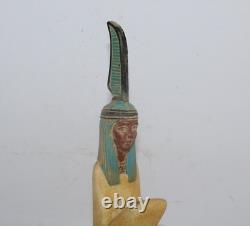 RARE ANCIENNE STATUE EGYPTIENNE ANTIQUE ISIS Taille Pharoh Stone Lord Of Trut