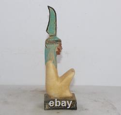 RARE ANCIENNE STATUE EGYPTIENNE ANTIQUE ISIS Taille Pharoh Stone Lord Of Trut