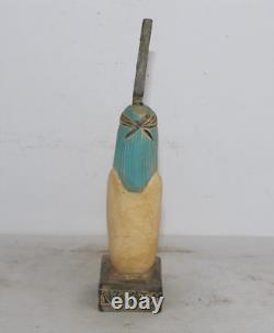 RARE ANCIENNE STATUE EGYPTIENNE ANTIQUE ISIS Taille Pharoh Stone Lord Of Trut