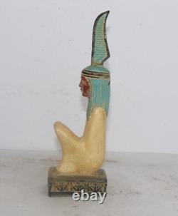 RARE ANCIENNE STATUE EGYPTIENNE ANTIQUE ISIS Taille Pharoh Stone Lord Of Trut