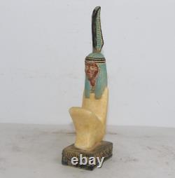 RARE ANCIENNE STATUE EGYPTIENNE ANTIQUE ISIS Taille Pharoh Stone Lord Of Trut