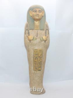 RARE ANCIENNE STATUE EGYPTIENNE ANTIQUE REINE PHARAONIQUE Tombeau Ushabti Sha