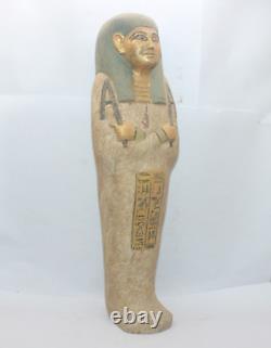 RARE ANCIENNE STATUE EGYPTIENNE ANTIQUE REINE PHARAONIQUE Tombeau Ushabti Sha