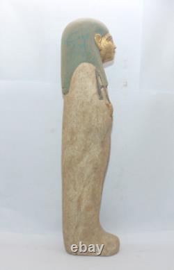 RARE ANCIENNE STATUE EGYPTIENNE ANTIQUE REINE PHARAONIQUE Tombeau Ushabti Sha