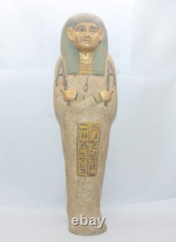 RARE ANCIENNE STATUE EGYPTIENNE ANTIQUE REINE PHARAONIQUE Tombeau Ushabti Sha