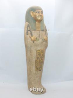 RARE ANCIENNE STATUE EGYPTIENNE ANTIQUE REINE PHARAONIQUE Tombeau Ushabti Sha