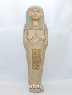 RARE ANCIENNE STATUE EGYPTIENNE ANTIQUE REINE PHARAONIQUE Tombeau Ushabti Sha