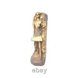 RARE ANCIENNE STATUE EGYPTIENNE sculpture hiéroglyphique du roi Toutankhamon