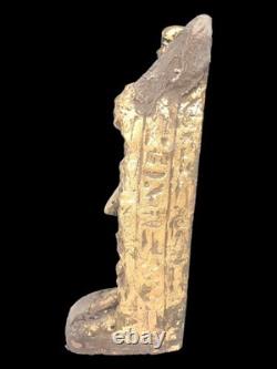 RARE ANCIENNE STATUE EGYPTIENNE sculpture hiéroglyphique du roi Toutankhamon