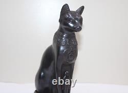 RARE ANCIEN ÉGYPTIEN ANTIQUE Bastet Cat Bast Statue Pierre (CA) Egypte Histoire