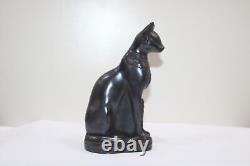 RARE ANCIEN ÉGYPTIEN ANTIQUE Bastet Cat Bast Statue Pierre (CA) Egypte Histoire