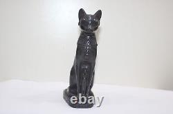 RARE ANCIEN ÉGYPTIEN ANTIQUE Bastet Cat Bast Statue Pierre (CA) Egypte Histoire