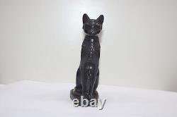 RARE ANCIEN ÉGYPTIEN ANTIQUE Bastet Cat Bast Statue Pierre (CA) Egypte Histoire