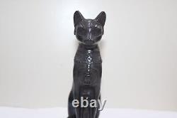 RARE ANCIEN ÉGYPTIEN ANTIQUE Bastet Cat Bast Statue Pierre (CA) Egypte Histoire