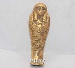 RARE ANCIEN ÉGYPTIEN ANTIQUE Ushabti Scarabée ailé Shabti Statue Egypte