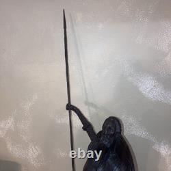 RARE Ancien Grand Don Quixote Quichotte OURO Sculpture Statue En Bois Sculpté