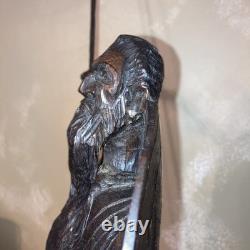 RARE Ancien Grand Don Quixote Quichotte OURO Sculpture Statue En Bois Sculpté