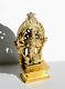 Rare Jolie Ancien Statue Shiva Laiton Sculpture Tres Fine Fait Main H16,5cm