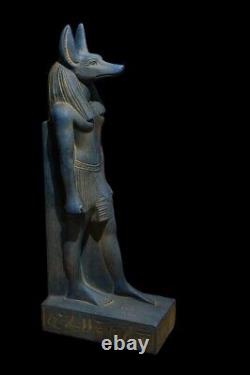 REPLIQUE STATUE EGYPTIENNE ANCIENNE Grande Sculpture Pierre Dieu Anubis Jackal