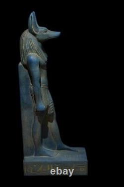 REPLIQUE STATUE EGYPTIENNE ANCIENNE Grande Sculpture Pierre Dieu Anubis Jackal