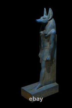 REPLIQUE STATUE EGYPTIENNE ANCIENNE Grande Sculpture Pierre Dieu Anubis Jackal