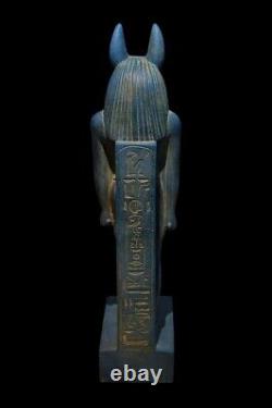 REPLIQUE STATUE EGYPTIENNE ANCIENNE Grande Sculpture Pierre Dieu Anubis Jackal