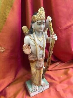 Ram Dieu Hindou Statue ancienne Marbre Sculpture Inde Temple Rama Asie A2