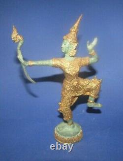 Rama Statue EN cuivre asiatique ancienne old copper statue asiatique thailand