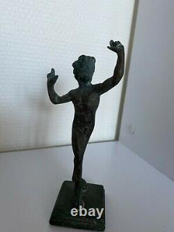 Rare Ancienne statue Antique Romaine ou Grecque Divinité Dieu en Bronze