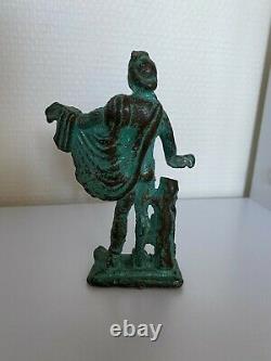 Rare Ancienne statue Gallo-Romaine Apollon du Belvédère Antique en Bronze Romain