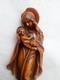 Rare Importante Ancienne Statue Religieuse Sainte Vierge Christ J&eacute;sus Sculpture