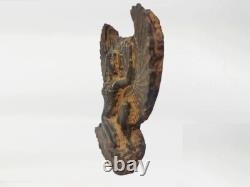 Rare Statue Pierre Ancienne Égyptienne De La Déesse Isis Sculpture Ailée Fait