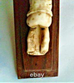 Rare ancien tabatiére érotique sculpture bois os xix éme 19 éme xx éme 20 éme