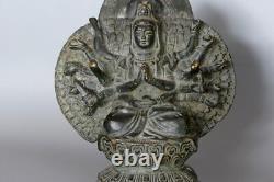 Rare ancienne GuanYin en bronze Chine H15,6cm Avalokiteshvara Tibet