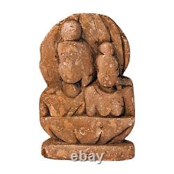 Rare ancienne sculpture statue ancienne vintage en pierre de marbre sculptée