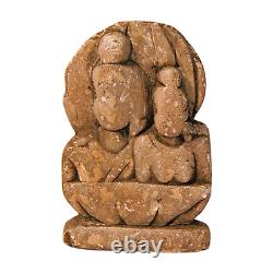 Rare ancienne sculpture statue ancienne vintage en pierre de marbre sculptée