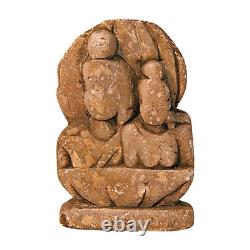 Rare ancienne sculpture statue ancienne vintage en pierre de marbre sculptée