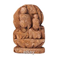 Rare ancienne sculpture statue ancienne vintage en pierre de marbre sculptée