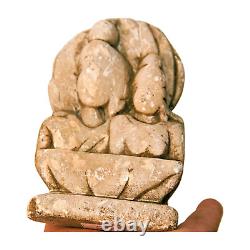 Rare ancienne sculpture statue ancienne vintage en pierre de marbre sculptée