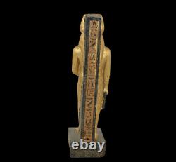 Rare ancienne statue ancienne de la déesse égyptienne Anubis dieu de l'au-del