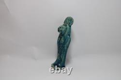 Rare ancienne statue de déesse égyptienne sekhmet tête de lion sculpture en p