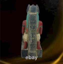 Rare ancienne statue égyptienne antique Anubis gardien des morts égyptologie