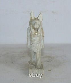 Rare ancienne statue égyptienne antique d'Anubis déesse de la mort avant JC