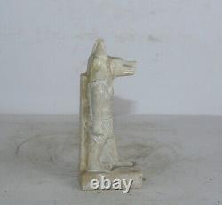 Rare ancienne statue égyptienne antique d'Anubis déesse de la mort avant JC