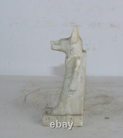 Rare ancienne statue égyptienne antique d'Anubis déesse de la mort avant JC