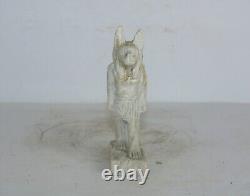 Rare ancienne statue égyptienne antique d'Anubis déesse de la mort avant JC