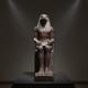 Rare Ancienne Statue &eacute;gyptienne D'horus Assis Tr&ocirc;ne Sculpture Pharaonique Art