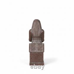 Rare ancienne statue égyptienne d'Horus assis trône sculpture pharaonique art